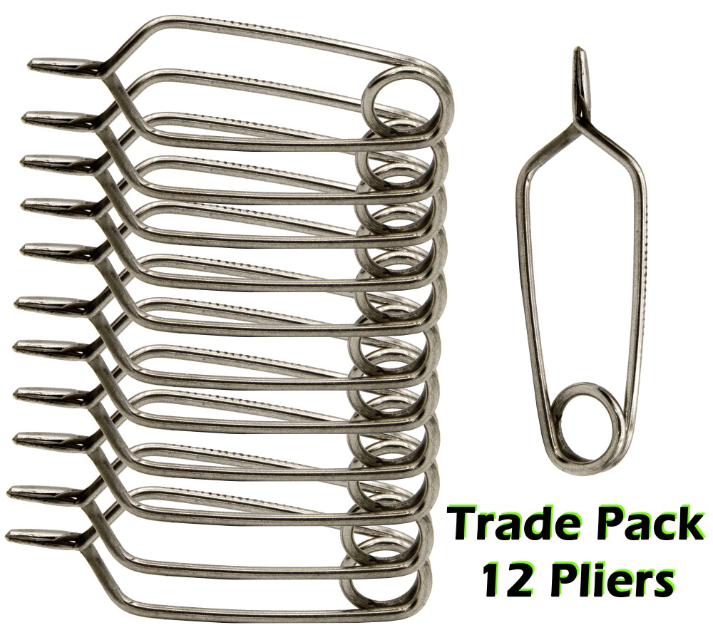 Fly Tying Basic Tools - Midge Hackle Plier (12 Pack)